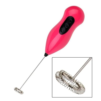 Hk Villa Milk Frother Battery Operated Electric Foam Maker Hand Blender Mixer Latte Maker for Milk,Coffee,Egg