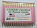 Express Pencils Half Pencils with Eraser - Golf, Classroom, Pew, Short, Mini - Hexagon, Sharpened, #2 Pencil, Color - Pastel Pink, Pkg of 36 Pocket Pencils