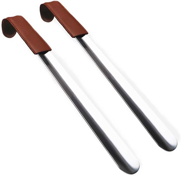 Metal Shoe Horn Long Handle For Seniors, Set of 2 ShoeHorn