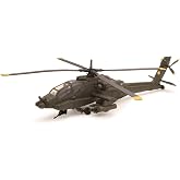 Boeing AH-64 Apache Attack Helicopter Olive Drab United States Army Military Mission Series 1/55 Diecast Model by New Ray