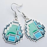 Minecraft Diamond Earrings