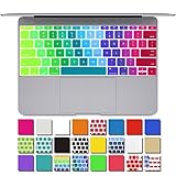DHZ Gradient Rainbow A Keyboard Cover Silicone Skin for New Macbook 12