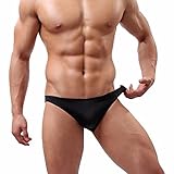 FEESHOW Men's Smooth Stretch Bikini Swimwear Underwear Swim Briefs
