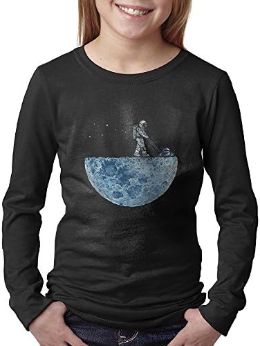 Teen Astronaut Develop The Moon Sports Long Sleeves Tees Novelty Size X-Large