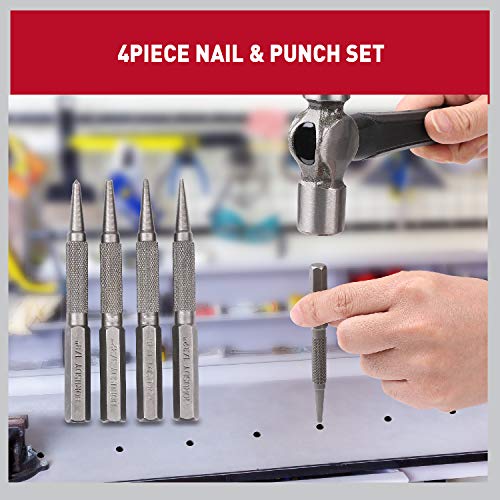 HORUSDY 4Piece Nail Setter Punch and Center Punch Set Pricepulse