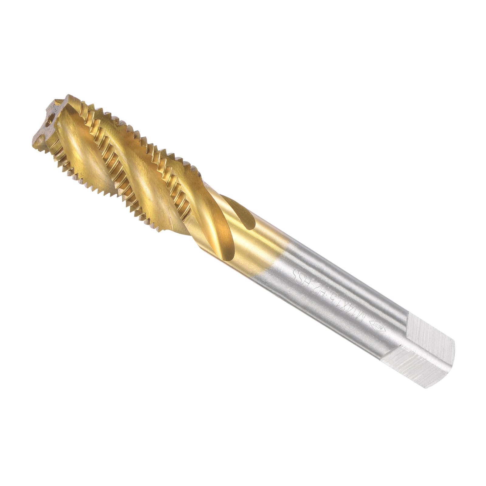 CoCud Spiral Flute Threading Tap, M14 x 1.5 Thread Size 4 Flutes, High Speed Steel Tapping Tool - (Applications: for Processing Holes & Sticky Materials) — image 1