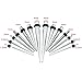 14PCS Surgical Stainless Steel Ear Tapers Stretching Kits Plugs 16G-2G Taper Kit with Silicone O-Ring