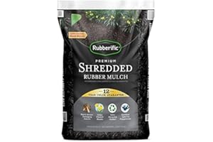 Rubberific 0.8 cu ft Shredded Rubber Mulch (Black)