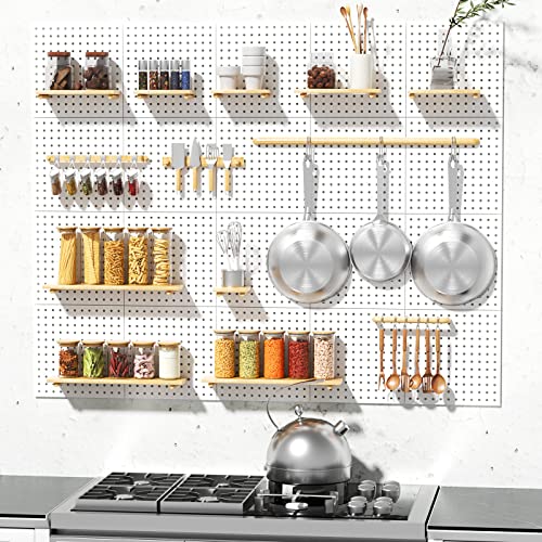 Pegboard Galvanized Steel, Pegboard Wall Organizer With Drilling And No