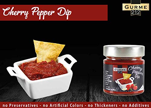 Gurme212 Cherry Pepper Dip Spread or Sauce, Non-GMO, No Additives 7 oz (2-pack)