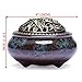 UOON Ceramic Stick Incense Burner and Cone Incense Holder (Blue)