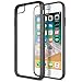 Trianium [Clarium Series] Protective Cover for Apple iPhone 7 8 Case [Shock Absorption] Reinforced Corner TPU Bumper Cushion + Scratch Resistant Hybrid Rigid Clear Back - Clear Jet Black