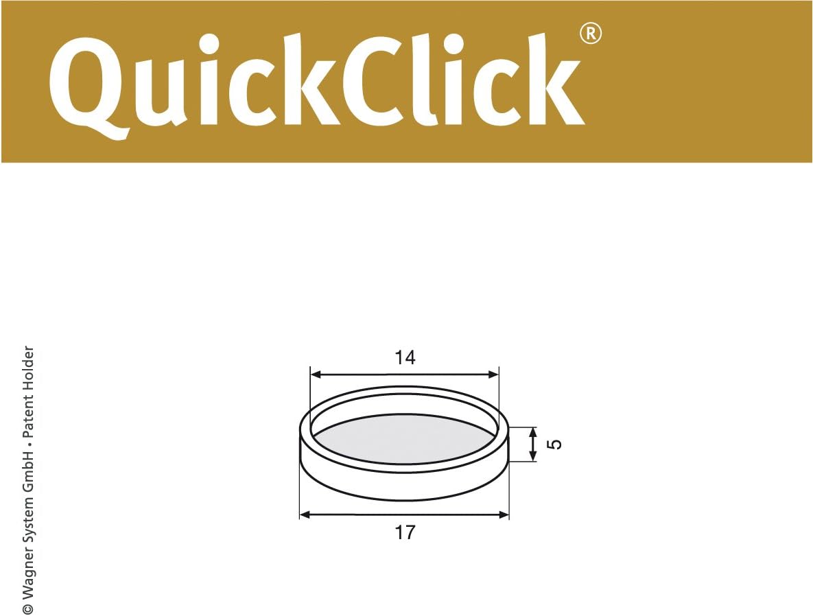 Wagner QuickClick® Chair/Set of 8 Replacement Gliders – 'Stop – 17 mm Diameter – 15833900 - Image 4