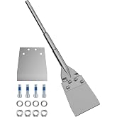 AZUNO SDS Max Floor Scraper, 6" Wide Heavy Duty Chisel Bit | 25" Long Handle Reduces Splatter, Includes Replacement Blades, Removes Thinset, Tile &amp; Carpet with SDS-Max Rotary Hammer