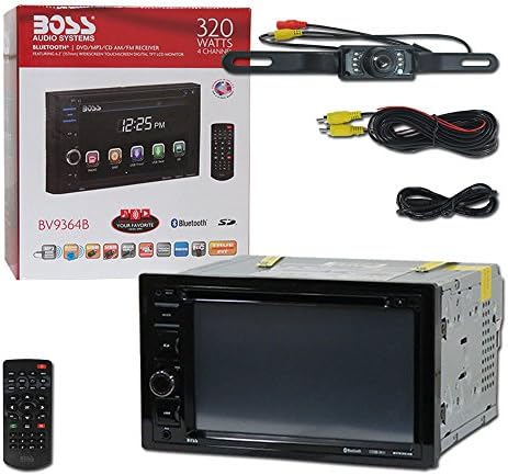 2017 BOSS Audio Car Audio Double Din 2DIN 6.2 Touchscreen DVD MP3 CD Stereo Built-in Bluetooth + Remote & DCO Waterproof Backup Camera with Nightvision