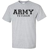 Army Veteran BLACK Logo Short Sleeve T-Shirt