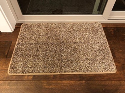 Kernorv Super Absorbs Mud Room Rug Non-Slip Dirt Trapper Mat Indoor Doormat Dirt Trapper Floor Mats 18"x 28" Shoes Scraper Cotton Entrance Rug for Bedroom Living Room (Brown) - Thumbnail 5