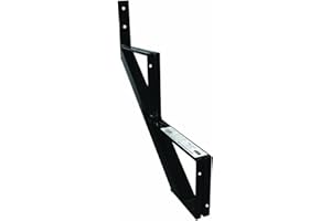Pylex 13902 Steel Stair Riser 2 Steps Stringers, Black