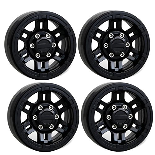LAFEINA 4PCS 1.9 Inch 12mm Hex Plastic Beadlock Wheel Rim for 1/10 RC Crawler Truck Axial SCX10 Tamiya CC01 RC4WD D90 D110 TF2
