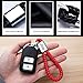 HEY KAULOR 2Pack Genuine Leather Car Logo Keychain Suit for Jeep Key Chain Keyring Family Present for Man and Woman,Black and Red