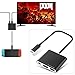 MoKo Type C to HDMI Adapter for Nintendo Switch, 3 in 1 HDMI & USB & Type-C Mini Converter Cable Dock for Nintendo Switch - Black