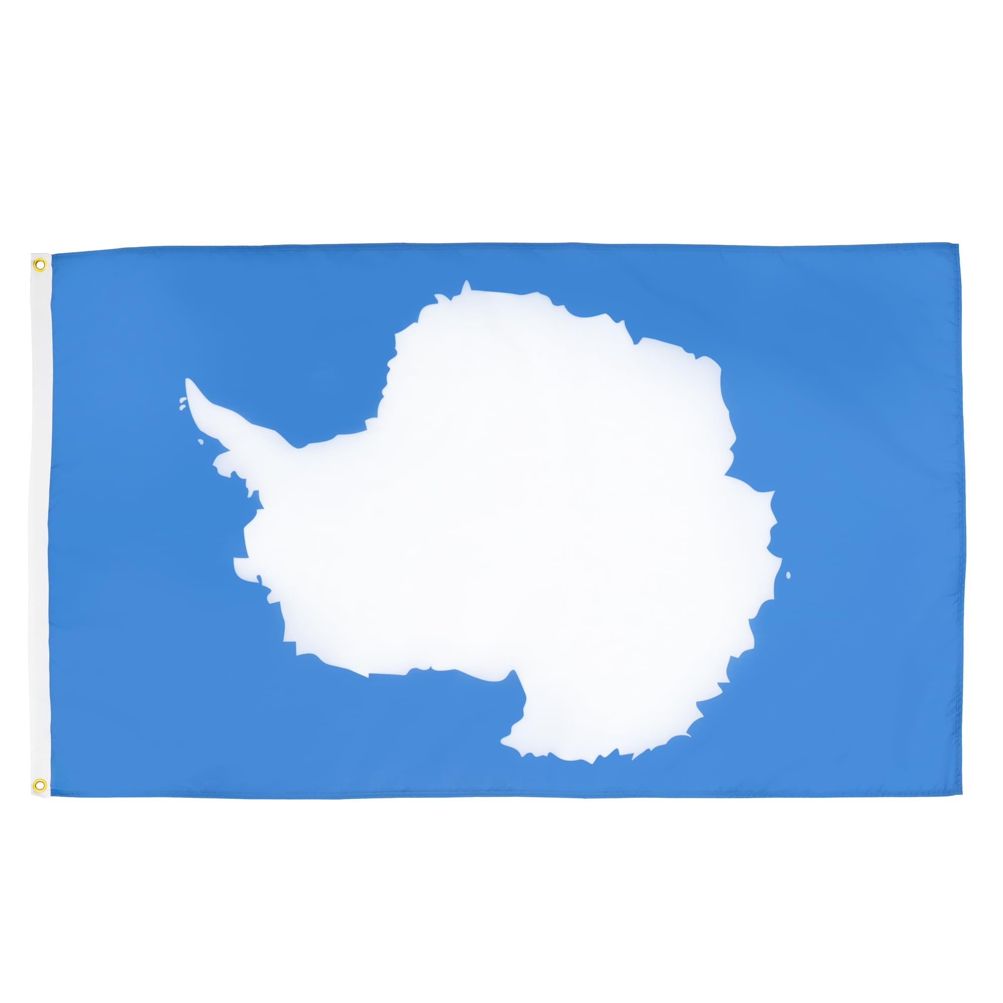 AZ FLAG - Antarctic Flag - 2x3 Ft - 100D Polyester Antarctic Continent Banner with Two Metal Grommets - Fade Resistant - Vivid Colors - 2' x 3' Feet - 90x60 Cm