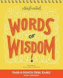 Illustrated Words of Wisdom Page-A-Month Desk Easel Calendar 2016 (2016 Calendar) by Mary Kate McDevitt (2015-07-09) by
