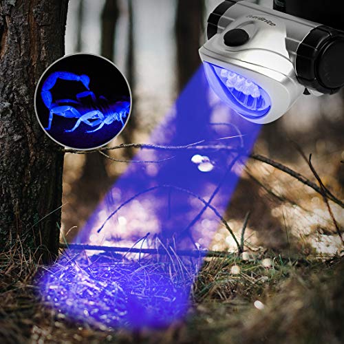 EverBrite Black Light Headlamp UV Blacklight for Spot Scorpions, Pet