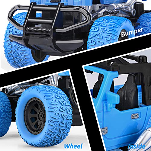 Rc Cars for Kids,Head and Rear with Powerful LED Light,Remote Control Car Toys for Age 6 7 8-16 Year Old Boys Girls Best Gifts