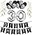 Dirty Thirty - 30th Birthday Party Pack â€“ Black & Silver Happy Birthday Bunting, Poms, and Swirls Pack- Birthday Decorations â€“ 30th Birthday Party Supplies