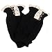 Coromose® 2015 Women Lace Stretch Boot Leg Cuffs Leg Warmers Socks Topper Cuff (Black)