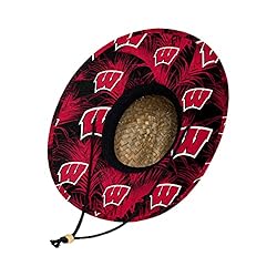 Wisconsin Badgers NCAA Floral Straw Hat