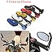 Shentesel 2Pcs Motorcycle Rear View Side Mirror Aluminum for 7/8inch Handlebarthumb 3