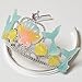 Jxstar Girls Crown Headband Mermaid Party Costume Supplies Mermaid Tiara Headband Pinkycolor Blue