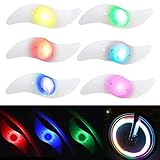 AGPtek® 6 Pcs Bike Bicycle Cycling Tyre Wheel Spoke LED Light Lamp (Multi-color)