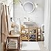 Vdomus Soft Microfiber Shag Bath Rug Extra Absorbent and Comfortable Anti-Slip Machine-Washable Large Bathroom Mat (20x32 Inch, White)