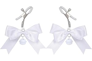 GLMOCM Body Chain Stainless Steel Adjustable Body Ring with Bell Body Clamps Clip on Body Non Piercing Chain Stainless Steel for Women Faux Body Jewelry Clip on Jewelry