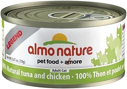 Almo 2.47 oz Legend Tuna &amp; Chicken Canned Cat Food (24 Case), Medium
