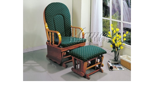 oak rocker glider