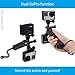 CamKix Stabilizing Hand Grip Compatible with GoPro Hero 8, 7, 6, 5, 4, 3+, 3 and DJI Osmo Action w/Dual Mount, Tripod Adapter and Universal Phone Holder - Record Videos with 2 Different Camera Angles