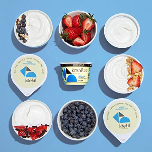 Kite Hill Plain Unsweetened Greek Style Almond Milk Yogurt, 5.3 Oz