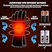 Autocastle Electric Battery Heated Gloves for Women & Men, Touchscreen Waterproof Thermo-Gloves with Battery Powered Electric Heating for Ski, Bike, Motorcycle & Winter Sports