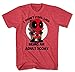 Marvel Deadpool I Don't Feel Like Being An Adult Heather Red Soft T-shirt