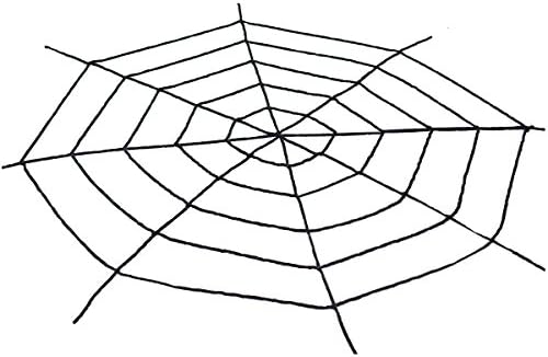 Halloween Black Super Stretch Spider Web for Outdoor or Indoor Decoration, 1.5 Meter * 1.5 Meter