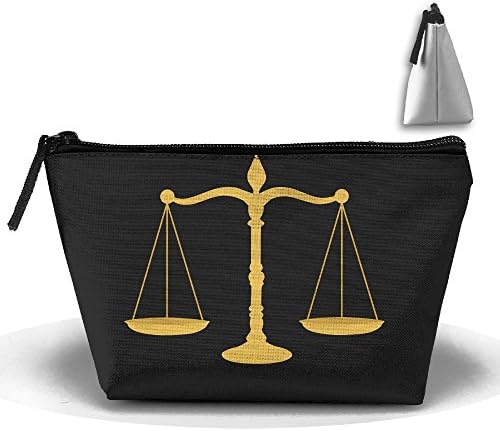 Trapezoidal Bag Makeup Bag Libra Storage Portable Travel Wash Tote Zipper Wallet Handbag Carry Case