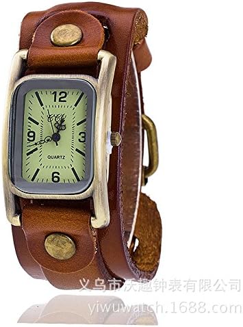 XWAN Men Watch Retro Watch Personality Rectangular Dial The European And American Men