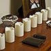Flameless LED Votive Candles, Color Changing & Warm White Glow Options, Resin Plastic, Indoor Outdoor Use, Batteries Included - 8 Pack