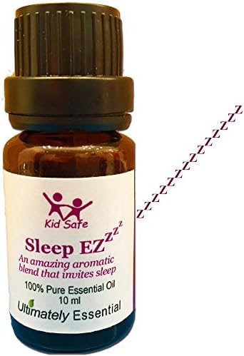 Ultimately Essential “Sleep EZ” Oil Blend of Lavender, Clary Sage, Sweet Orange, Sweet Marjoram, Bergamot, Ylang Ylang – Wondrous, Awesome Aroma That Will Relax & Soothe You to Sleep Every Night–10 ml
