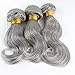 Mxangel Body Wave 3pcs Bundles Gray Weave 8