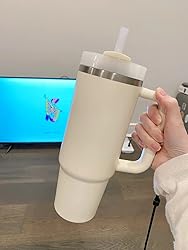 YOUEXPERT 40 oz Tumbler with Handle and Straw